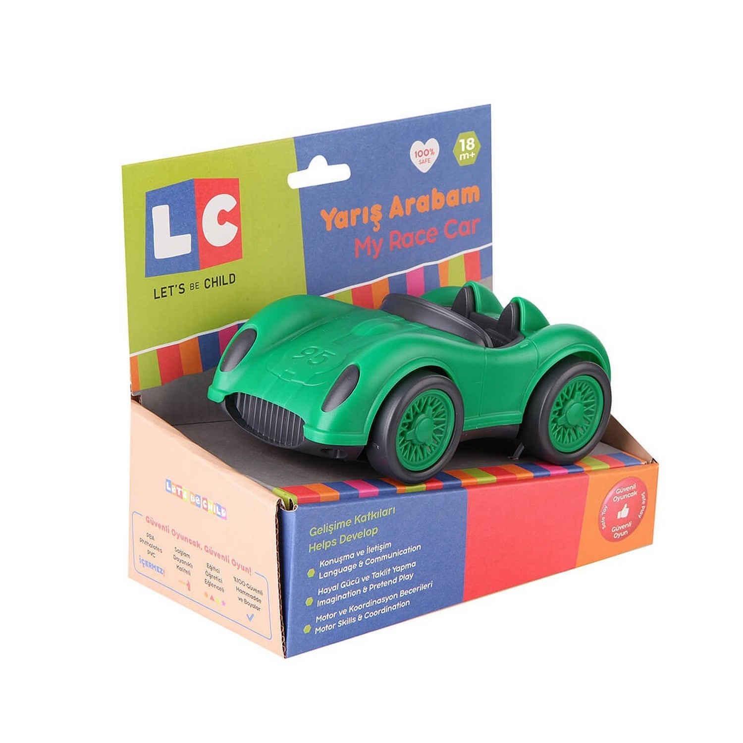 Let's Be Child Yarış Arabam 18+ Ay 30782 Yeşil