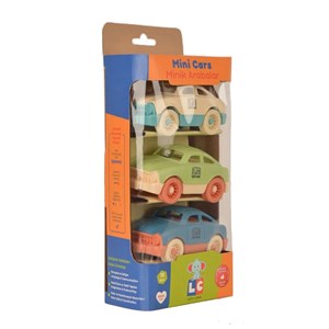 Let's Be Child 3'lü Minik Araba 18+ Ay 30812 Bej-Yeşil