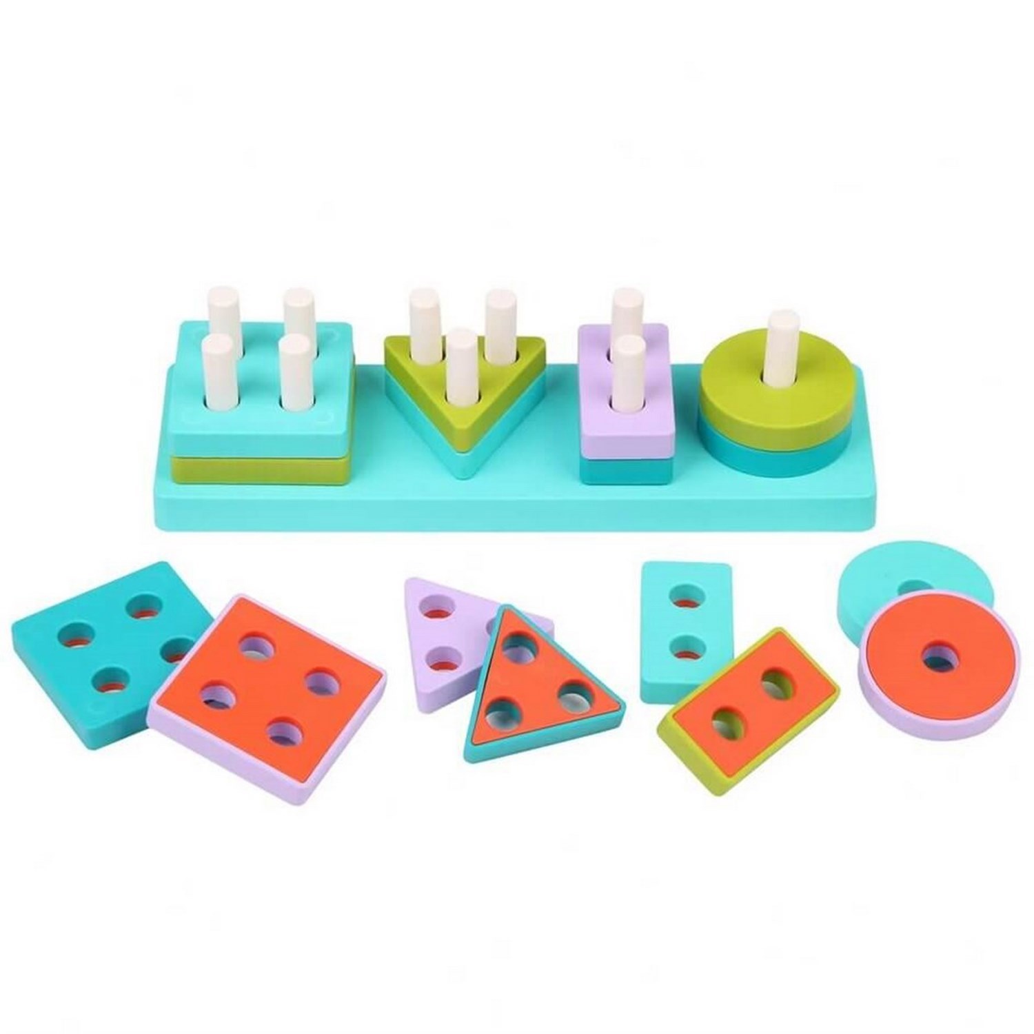 Let's Be Child Eğitici Geometrik Şekiller 12+ Ay 30890 Çok Renkli