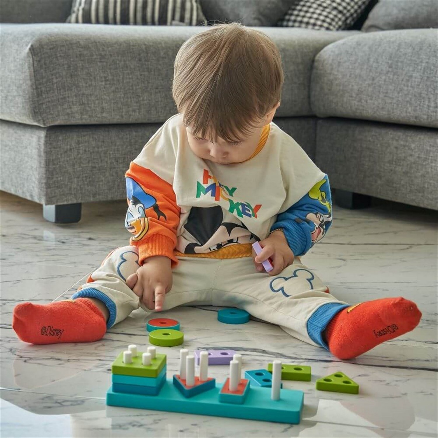 Let's Be Child Eğitici Geometrik Şekiller 12+ Ay 30890 Çok Renkli
