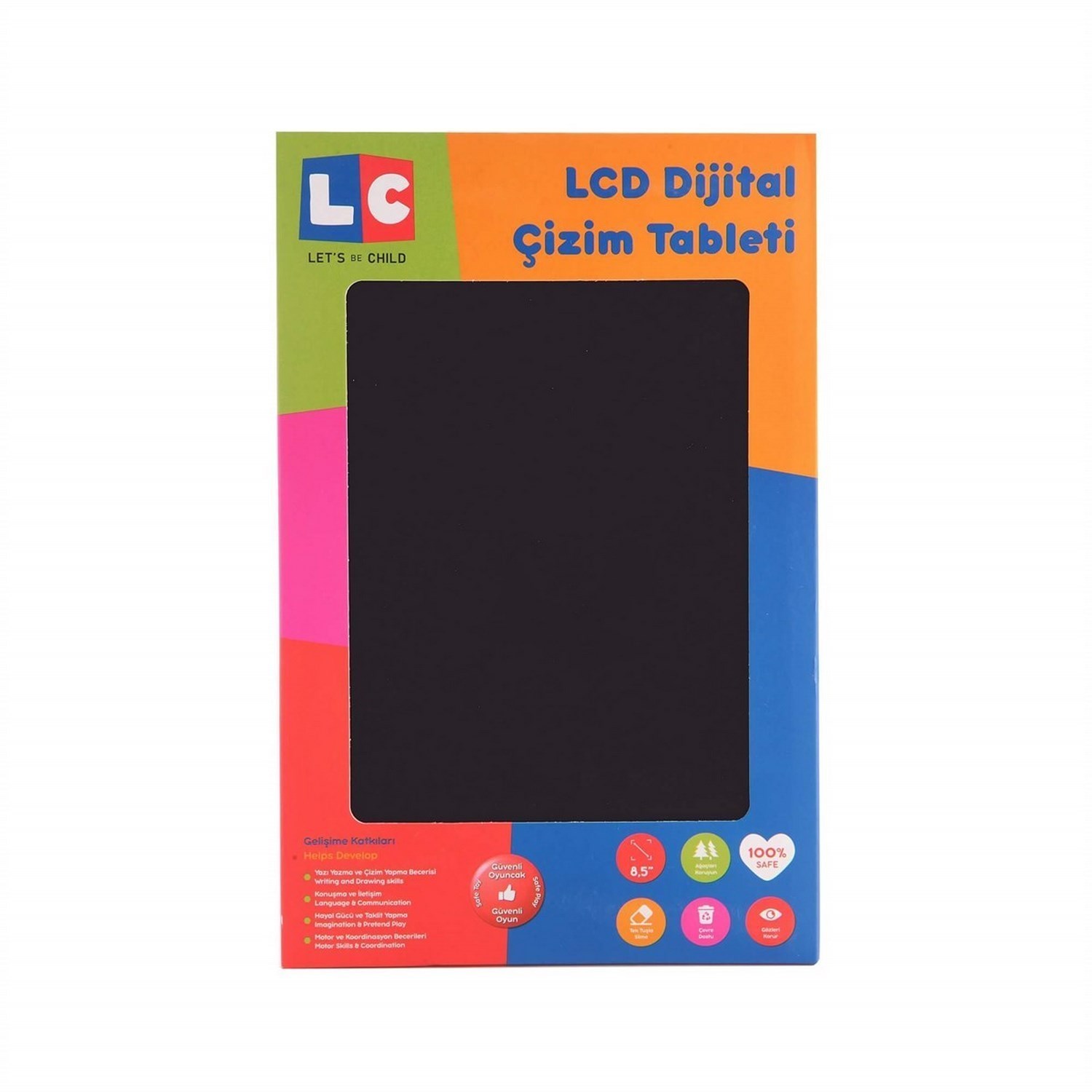 Let's Be Child Dijital Çizim Tableti 8,5'' 3-10 Yaş Kırmızı