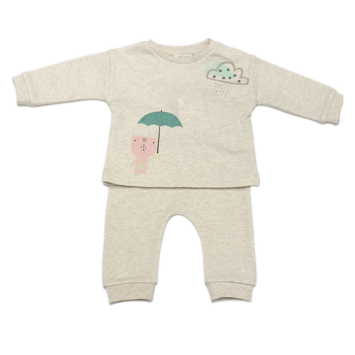İdil Baby 2'li Unisex Bebek Takımı 15617 Baskılı