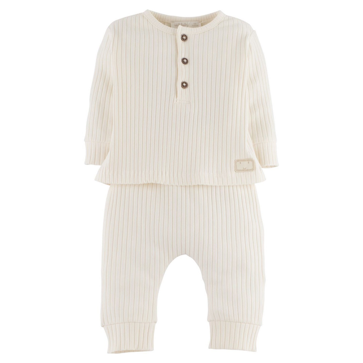 İdil Baby 2'li Unisex Bebek Takımı 15567 Ekru