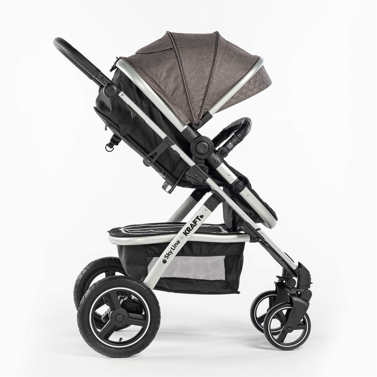 Kraft Sky Line Travel Sistem Bebek Arabası Dark Grey