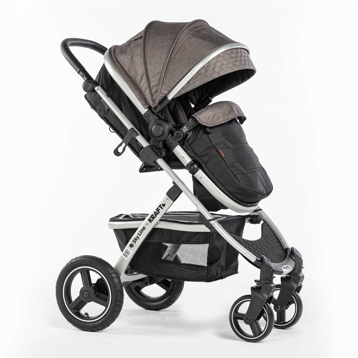 Kraft Sky Line Travel Sistem Bebek Arabası Dark Grey