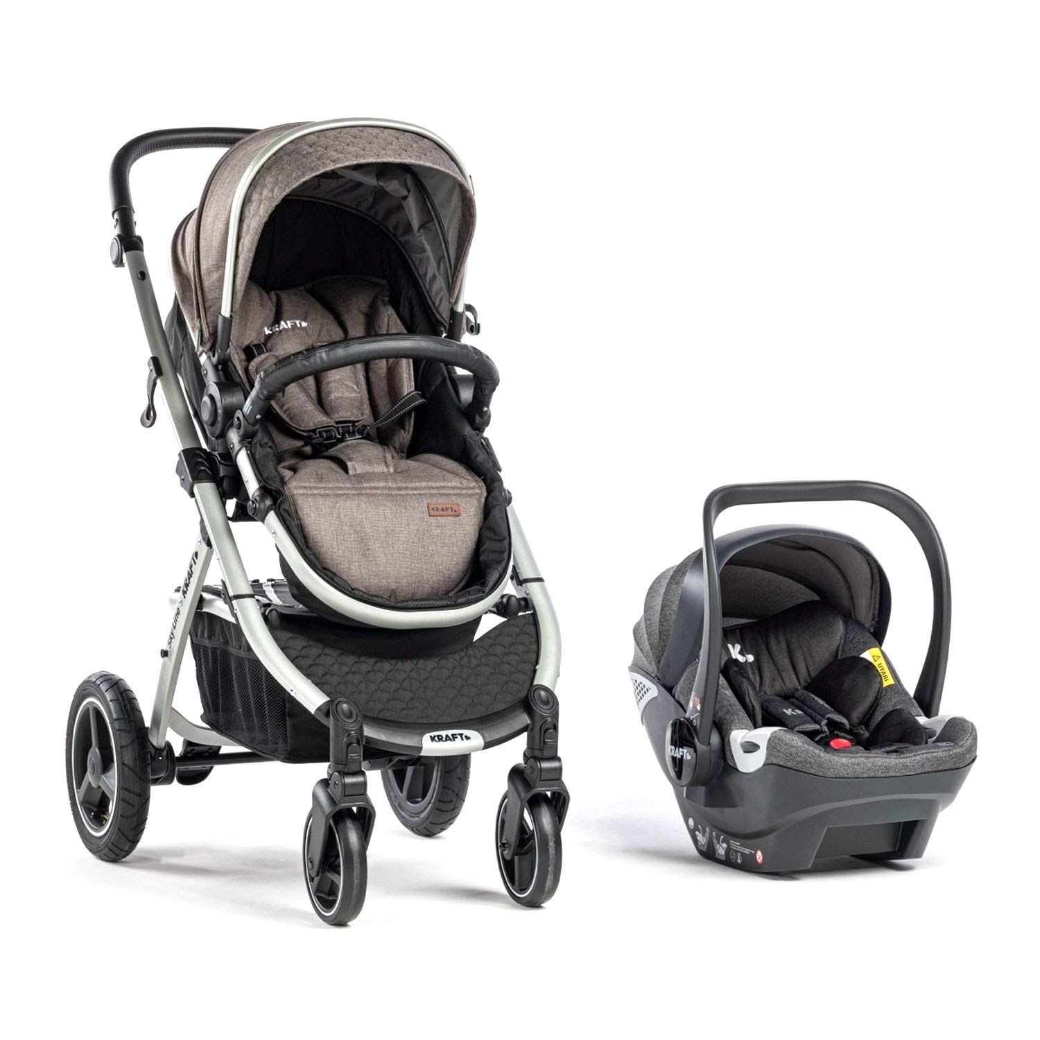 Kraft Sky Line Travel Sistem Bebek Arabası Light Grey