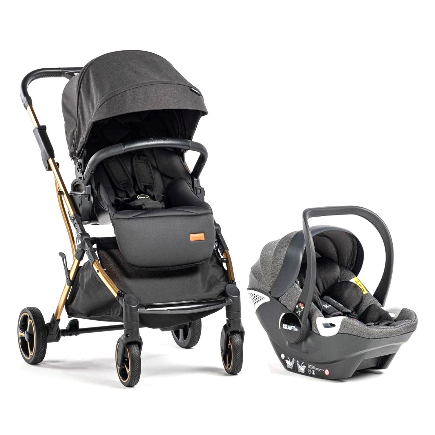 Kraft Time G Travel Bebek Arabası Black