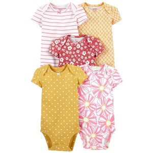 Carter's Layette Kız Bebek 5'li Body 1L766910 Çok Renkli