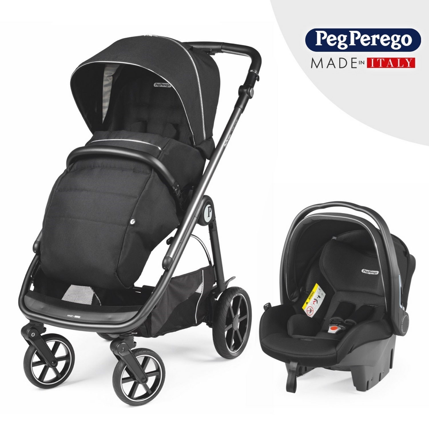 Peg Perego Veloce Travel Bebek Arabası Black Shine