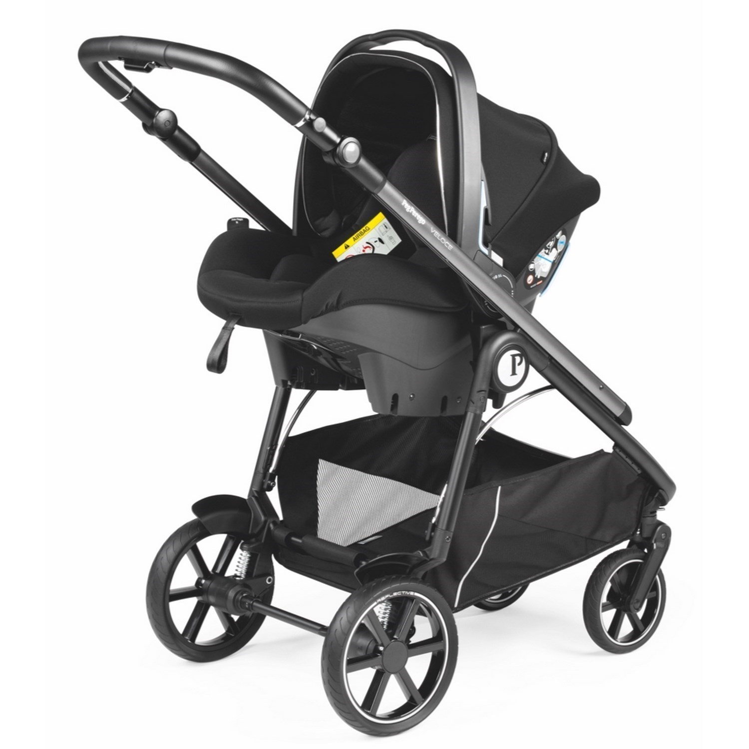 Peg Perego Veloce Travel Bebek Arabası Black Shine