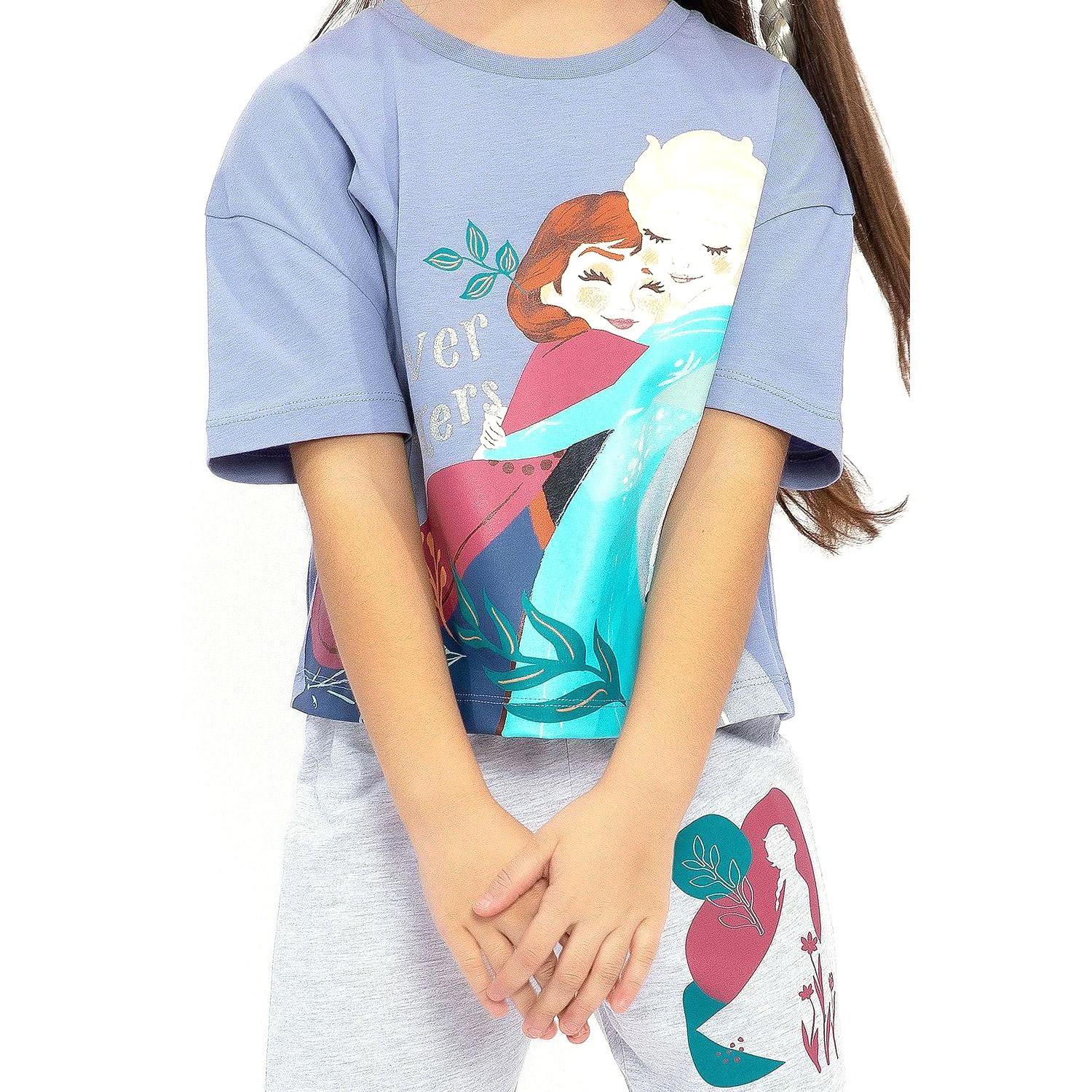 Frozen 2'li Kız Çocuk Takımı D4652-3 Yaban Mersini