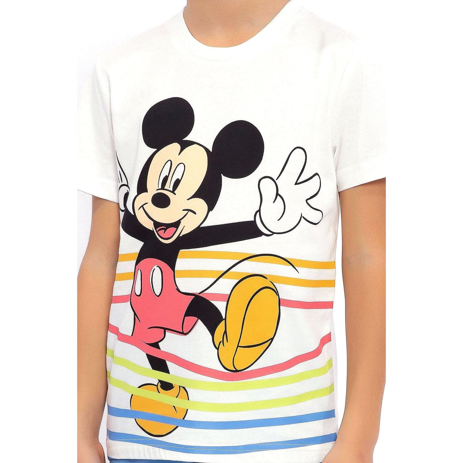 Mickey Mouse Erkek Çocuk Kapri Takımı D4659-3 Krem