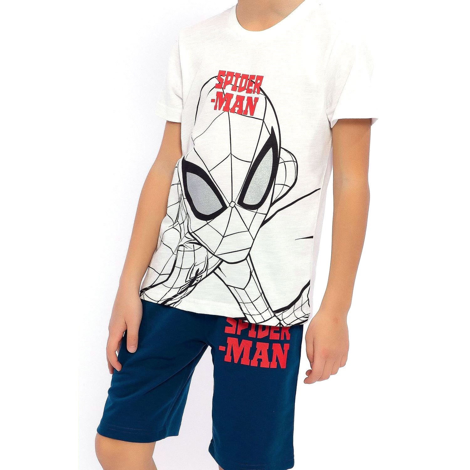 Spider-Man Erkek Çocuk Bermuda Takımı D4666-3 Krem