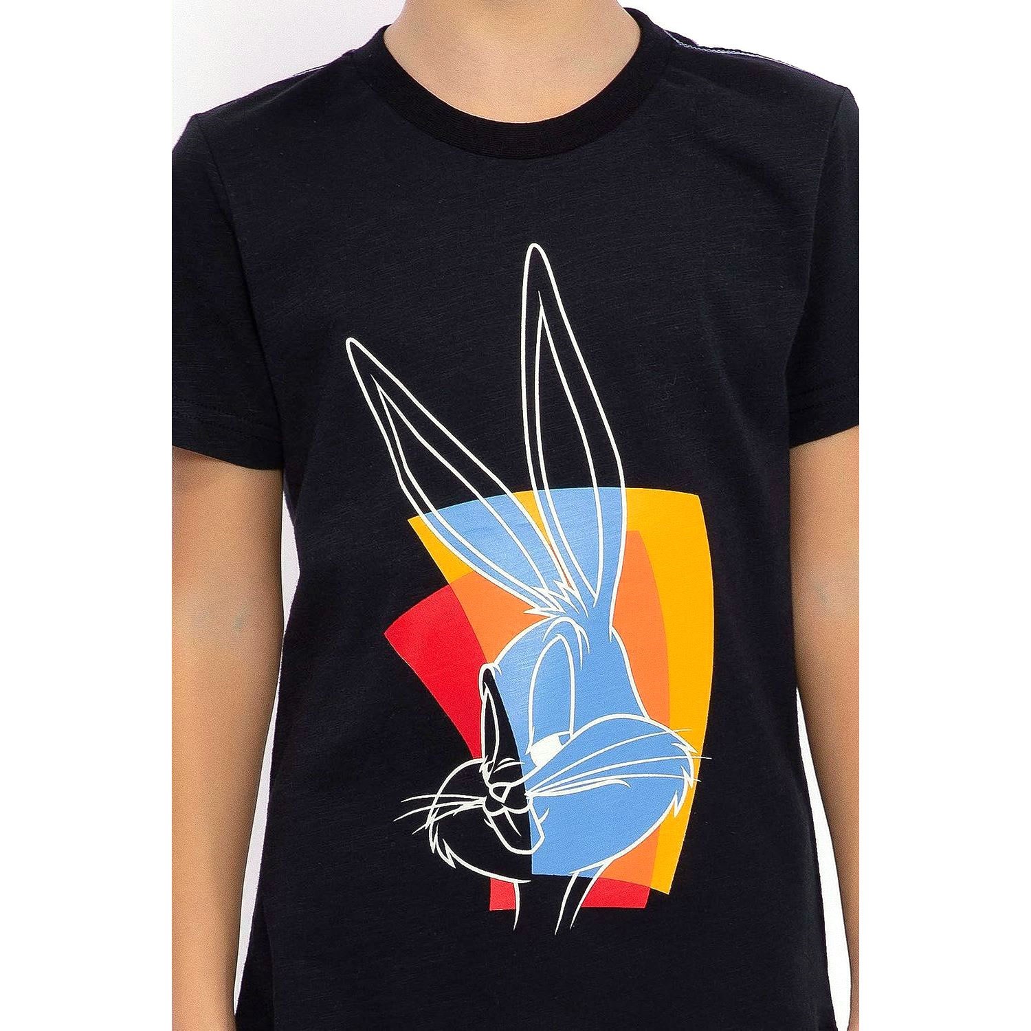 Bugs Bunny Erkek Çocuk Bermuda Takımı L1469-3 Siyah