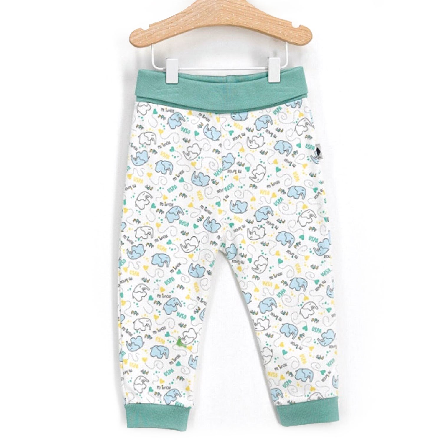 U.S. Polo Assn 2'li Patiksiz Bebek Pantolonu USB205 Yeşil