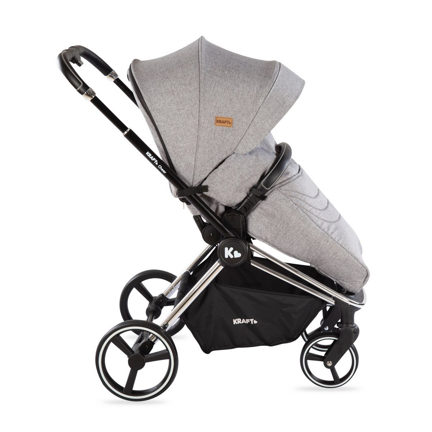 Kraft Cheer Travel Sistem Bebek Arabası Light Grey