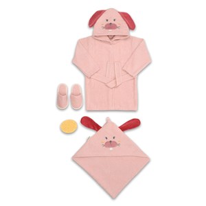 Bebitof Bebek Bornoz Seti 30034 Pembe