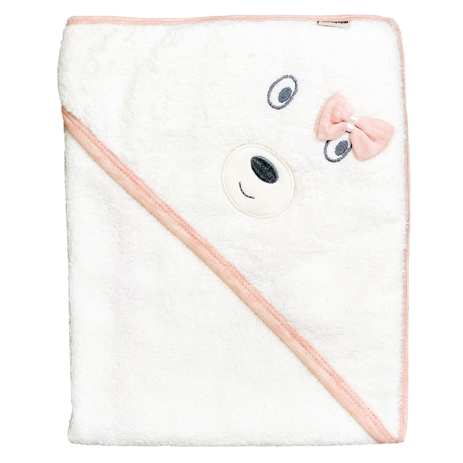 Minilamb Bebek Banyo Havlusu 76x73 Cm 47009 Pembe