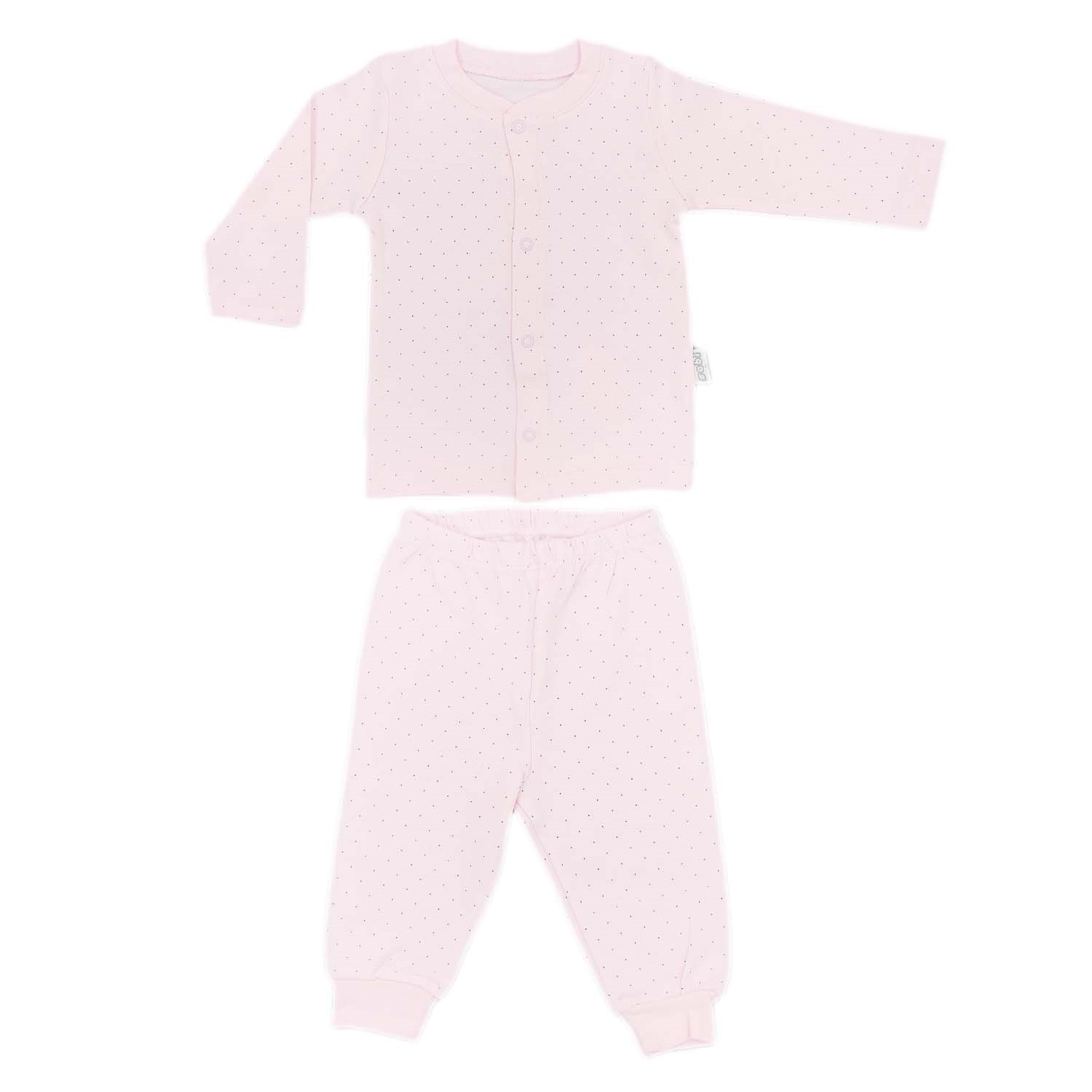 Sebi Bebe Nokta Puanlı Pijama Takımı 2327 Pembe