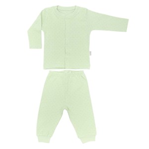 Sebi Bebe Nokta Puanlı Pijama Takımı 2327 Yeşil
