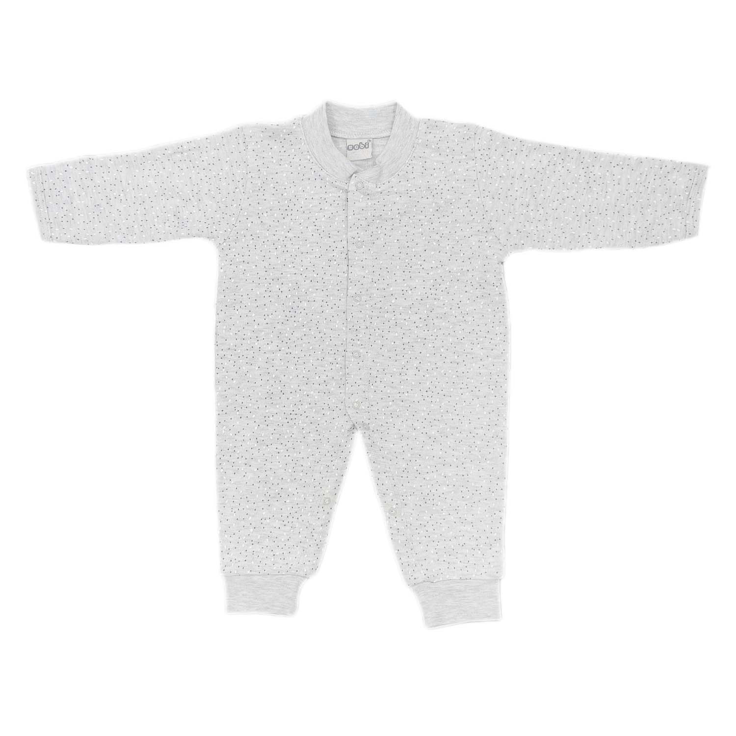 Sebi Bebe Noktalı Bebek Tulumu 4043 Gri
