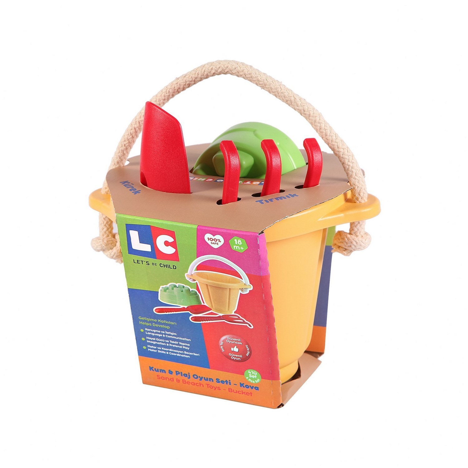 Let's Be Child Kum ve Plaj Oyun Seti 18+ Ay 30836 Sarı