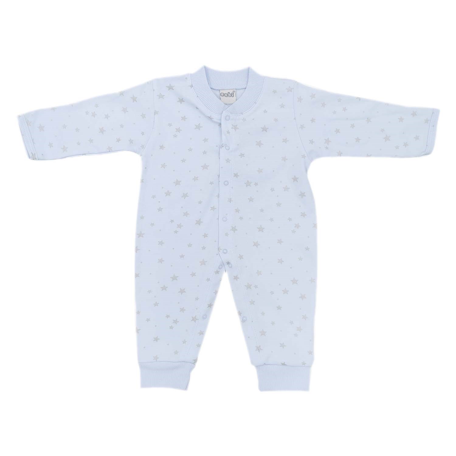 Sebi Bebe Yıldıızlı Bebek Tulumu 4037 Mavi