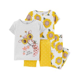 Carter's 4'lü Kız Çocuk Pijama Seti 2M975110 Sarı