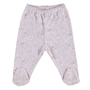 Biorganic Lady Animals Patikli Pantolon 57696 Ekru-Pembe