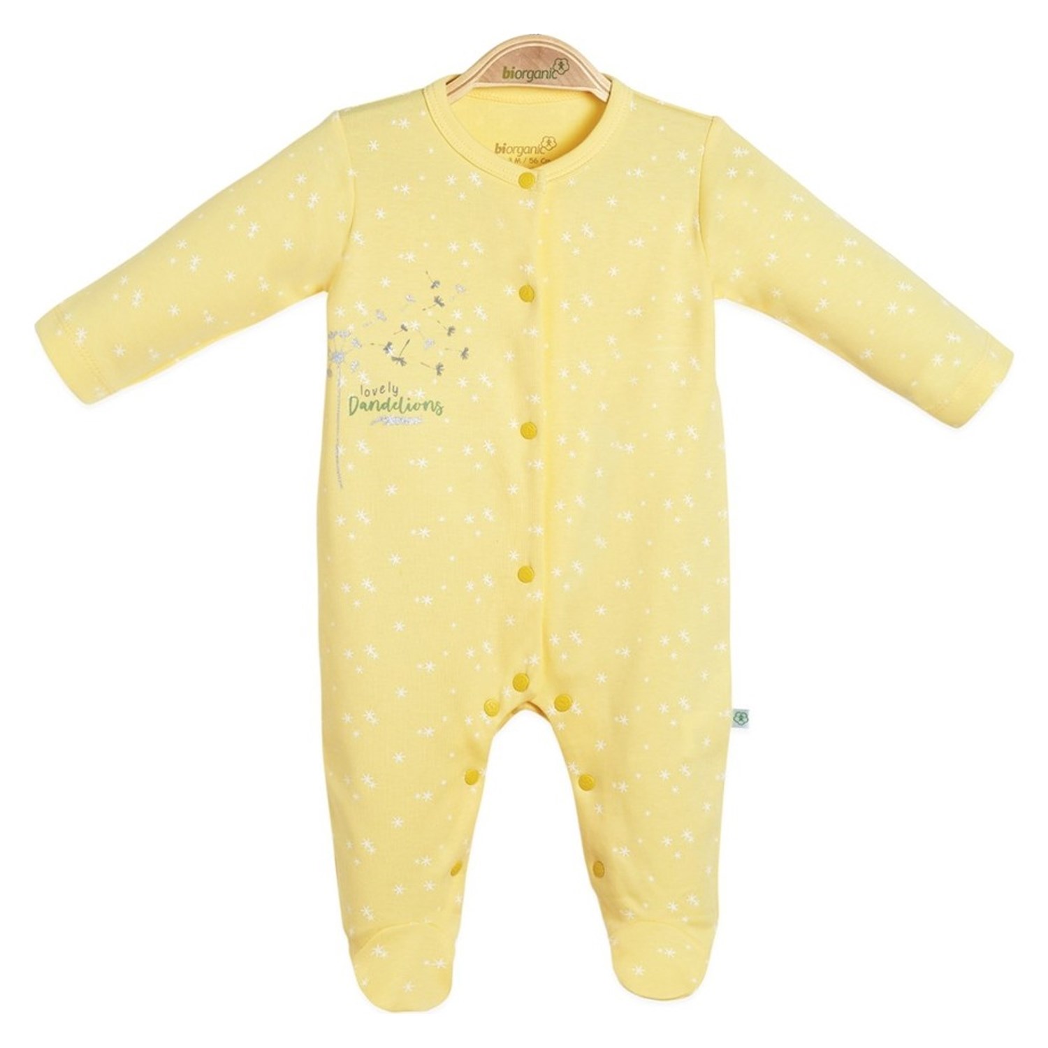 Biorganic Fly Dandelions Newborn Bebek Tulumu 60592 Sarı