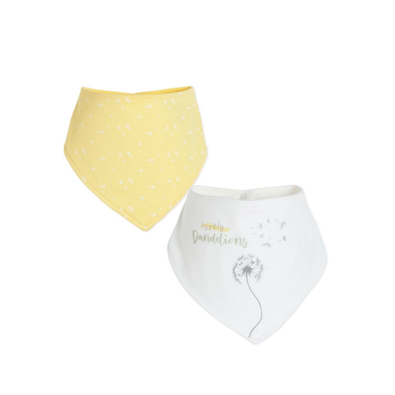 Biorganic Fly Dandelions 2'li Bebek Fuları 75152 Sarı-Ekru