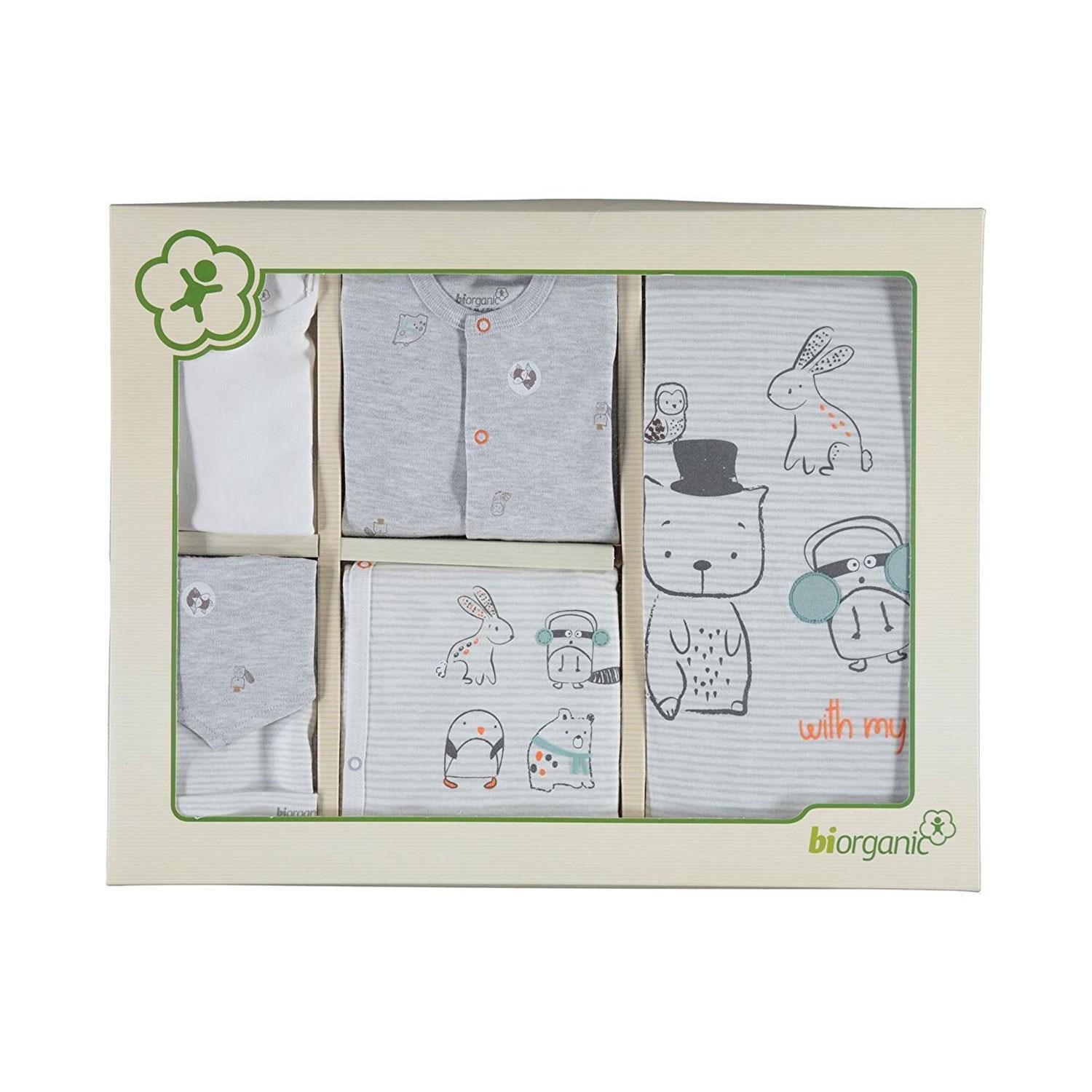 Biorganic Baby Friends 10'lu Bebek Seti 63194 Ekru-Karmelanj