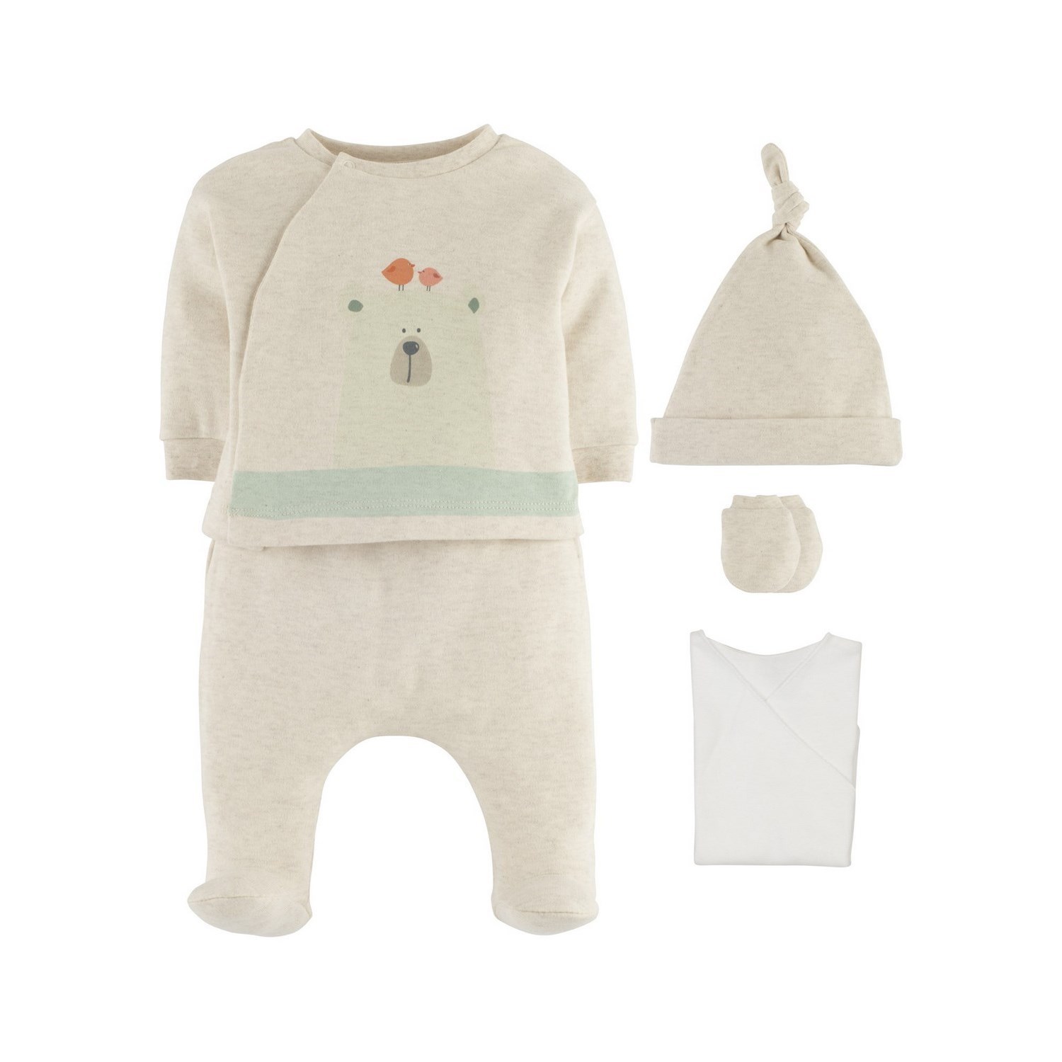İdil Baby Bebek Zıbın Takımı 15618 Baskılı