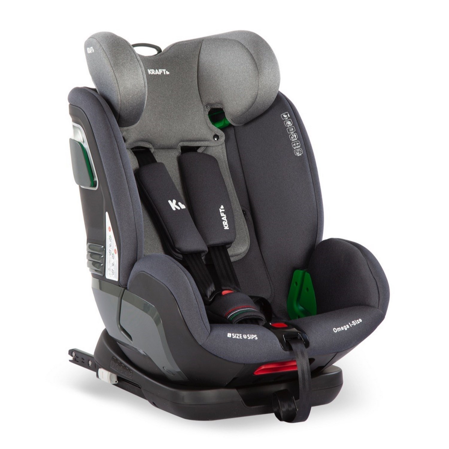 Kraft Omega I-Size Oto Koltuğu 9-36 kg Light Grey