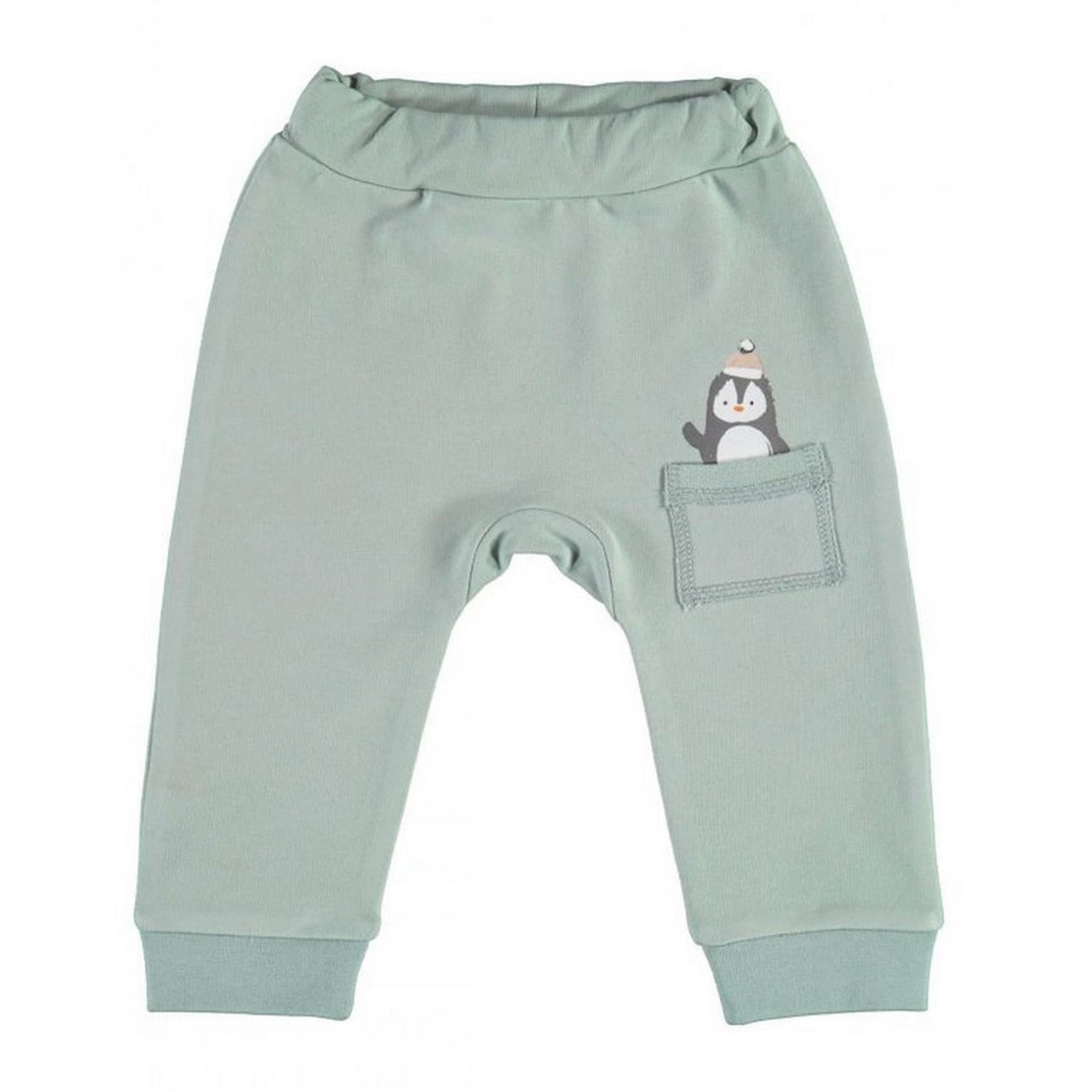 Biorganic Frozen Penguins Patiksiz Bebek Pantolonu 57691 Nil-Ekru