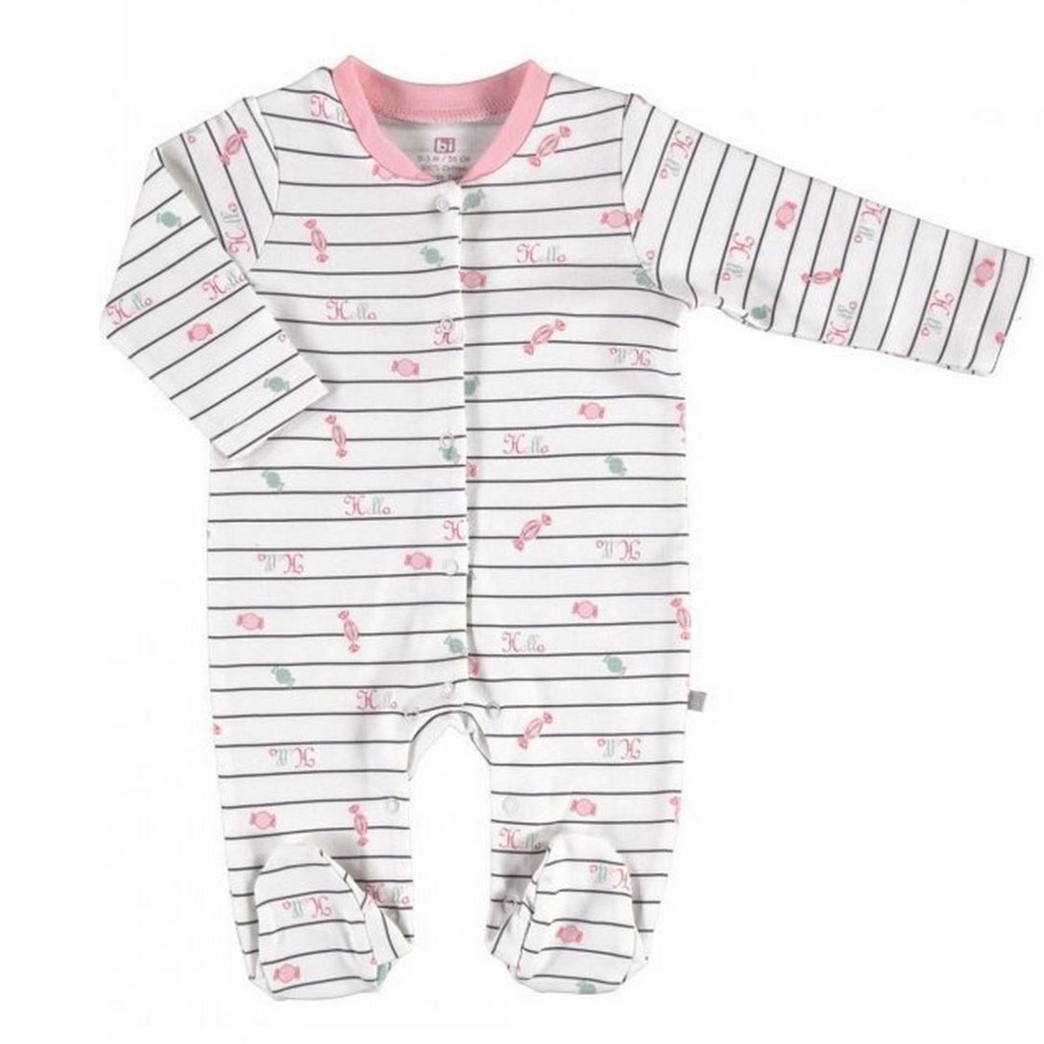 Bibaby Sweet Life Newborn Bebek Tulumu 60549 Pembe-Lacivert