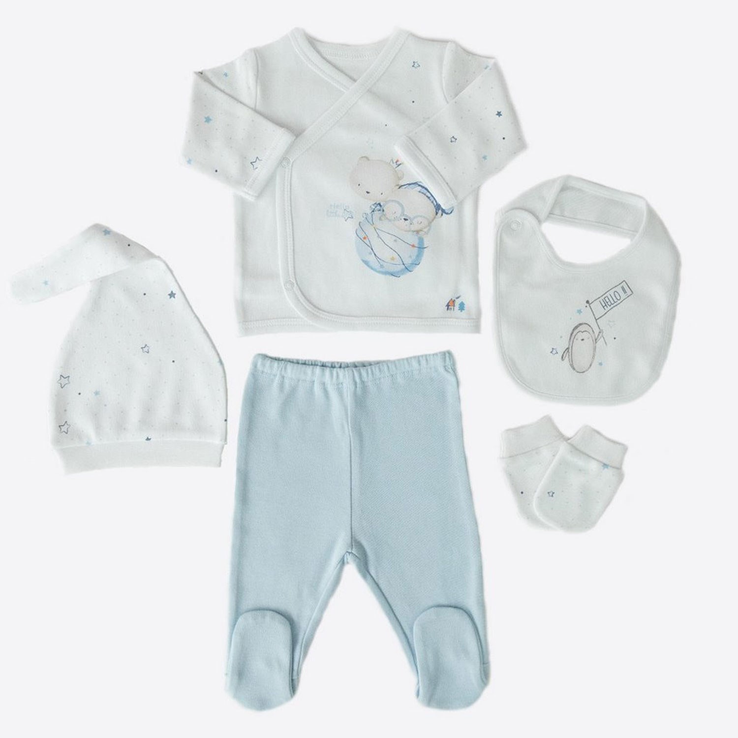 Kitikate Organic Little One 10'lu Hastane Çıkış Seti S48363 Beyaz