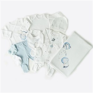 Kitikate Organic Little One 10'lu Hastane Çıkış Seti S48363 Beyaz