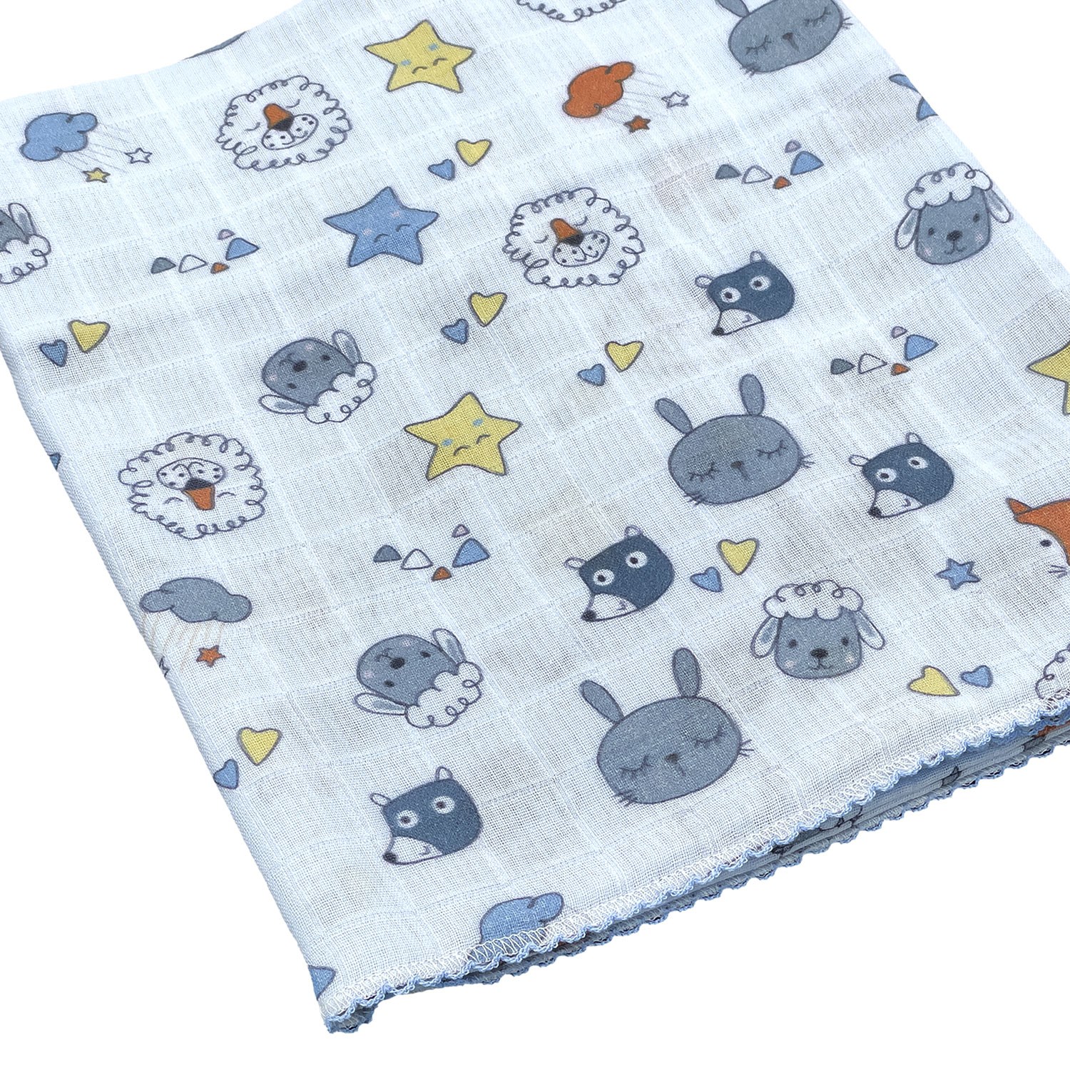 Bimini Cute Müslin Bebek Battaniyesi 90x110 Cm 64527 Mavi