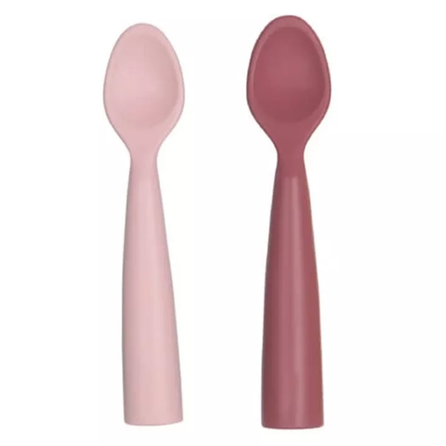Oioi Nam Nam 2'li Silikon Kaşık Pembe-Kahverengi