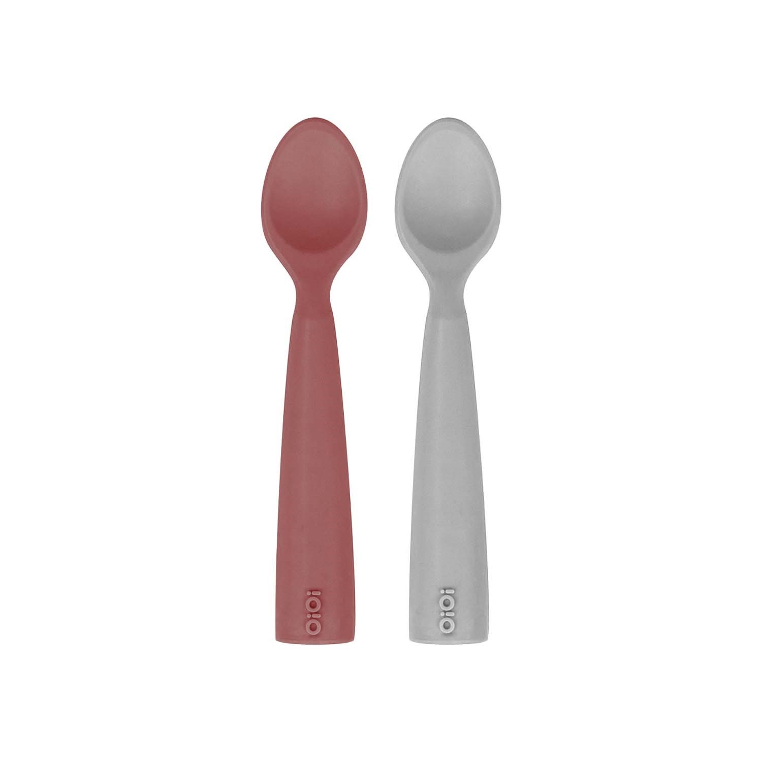 Oioi Nam Nam 2'li Silikon Kaşık Velvet Rose-Powder Grey