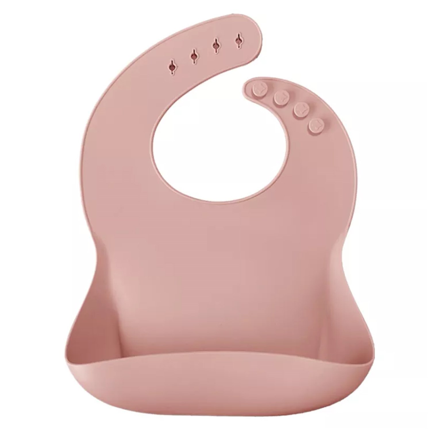Oioi Basic Silikon Mama Önlüğü Pembe