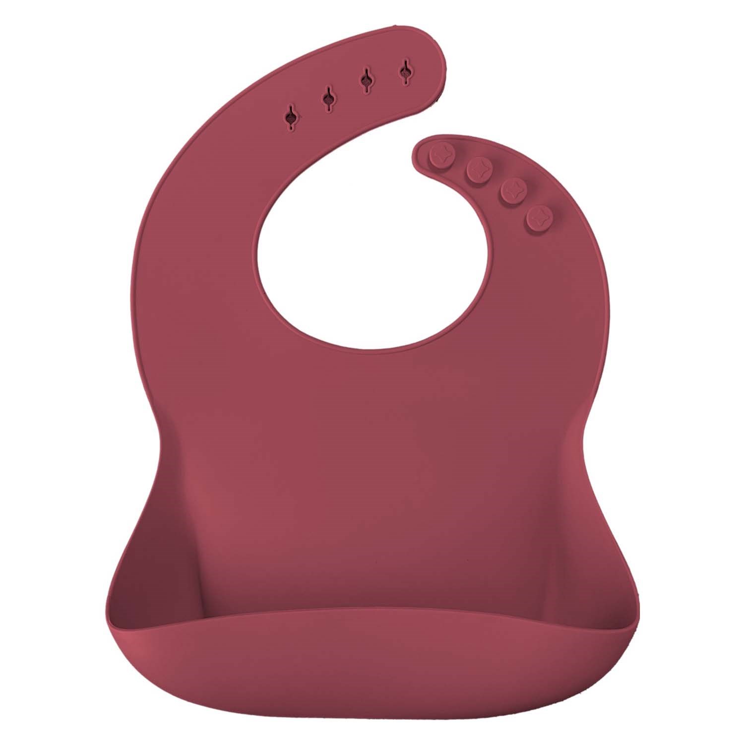 Oioi Basic Silikon Mama Önlüğü Velvet Rose