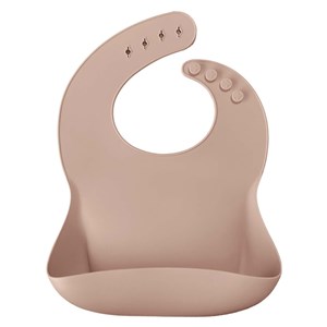 Oioi Basic Silikon Mama Önlüğü Bubble Beige