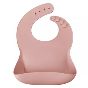 Oioi Basic Silikon Mama Önlüğü Pembe