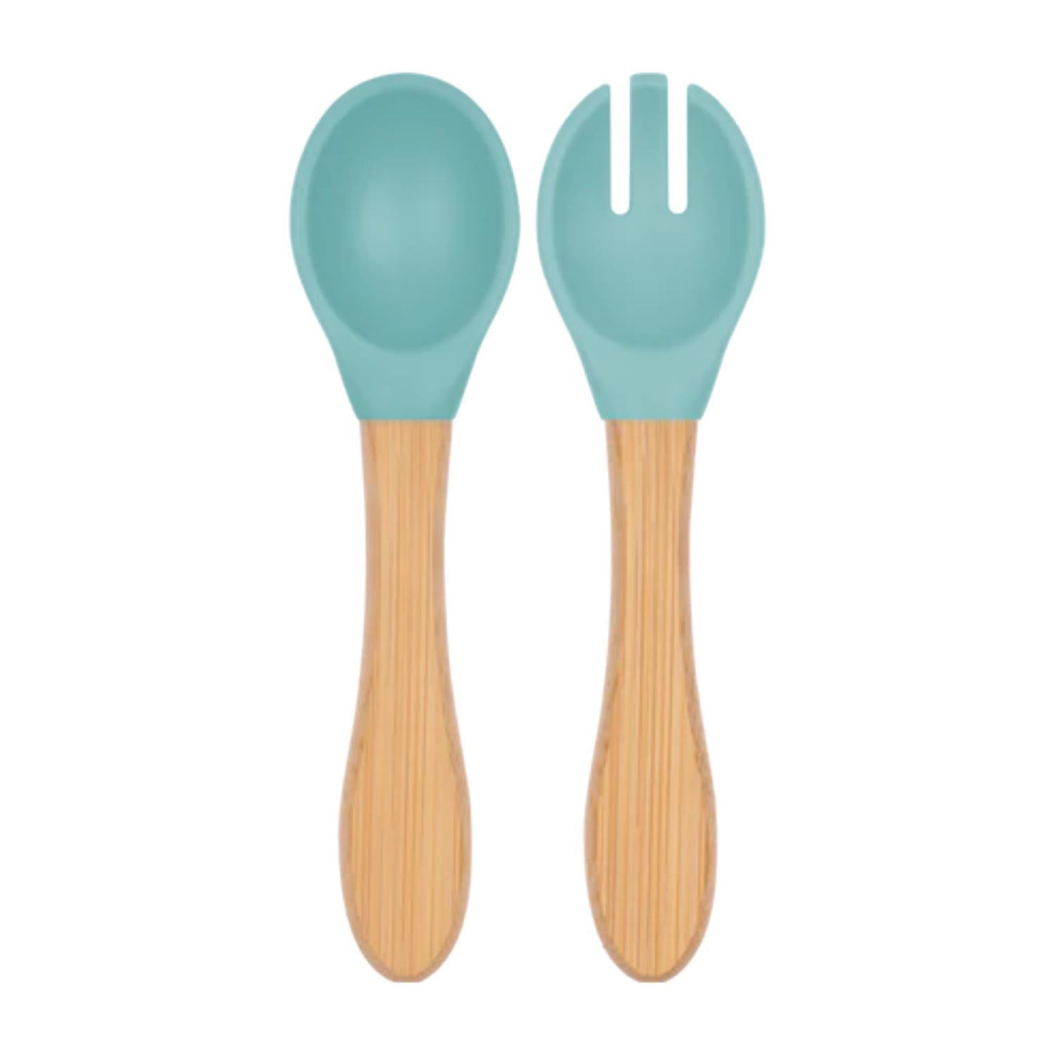 OiOi Mama Kaşık Çatal Seti Aqua Green