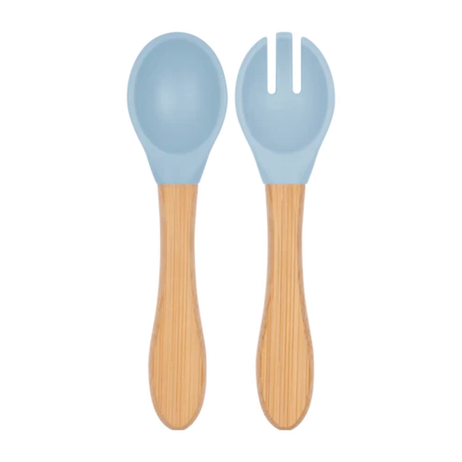 OiOi Mama Kaşık Çatal Seti Mineral Blue