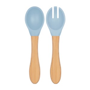 OiOi Mama Kaşık Çatal Seti Mineral Blue
