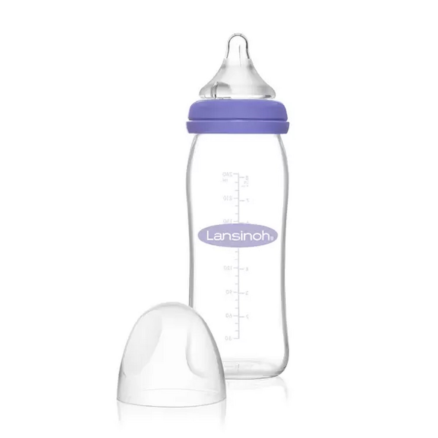 Lansinoh Cam Biberon & NaturalWave Biberon Emziği 240 Ml 