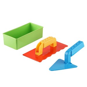 Let's Be Child Spatula ve Tuğla Kum Kalıbı 18+ Ay 30866 Turuncu-Yeşil